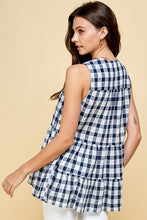 Load image into Gallery viewer, JH146 - Gingham Girl Sleeveless Top
