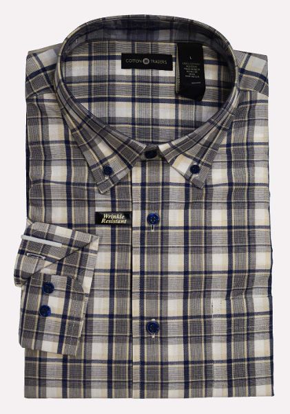 Cotton Traders Long Sleeve Sport Shirt 2800-304