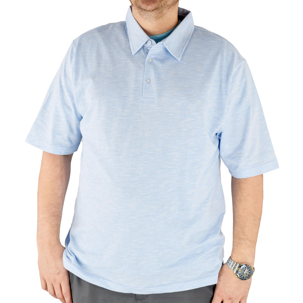 Cotton Traders Blue Performance Polo Shirt