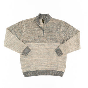 FX Fusion Quarter Zip Sweater - Oatmeal - 3018