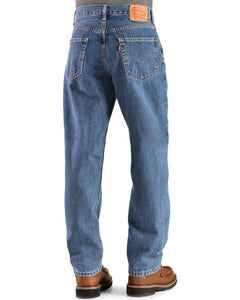 In 1985, Levi's® introduced the 550™ Relaxed Jean. It had the same quality and craftsmanship as the 501® Original, but with more room in the seat and thigh. Today, it's the comfortable classic for guys who want a relaxed look. 16.5" leg opening. 100% Cotton.