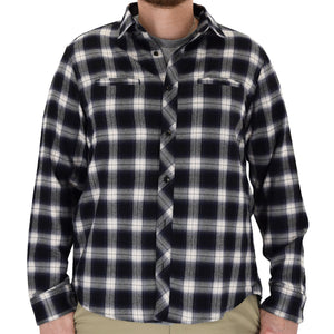 Big & Tall - Lord Daniel Long Sleeve Plaid Flannel Sport Shirt - 5900-205BT