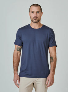 7 Diamonds Core Crew Neck Island Blue