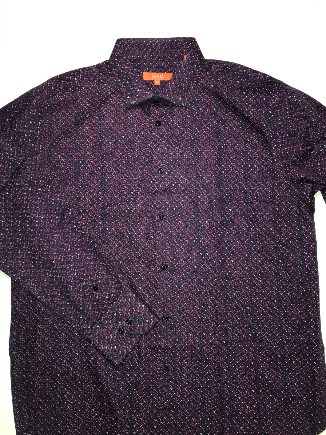 tallia dress shirts Tallia Circle Pattern Long Sleeve Sport Shirt – Johnson's Hub Kewanee