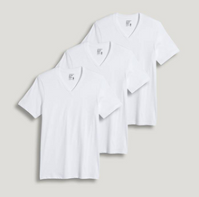 Load image into Gallery viewer, Jockey Classic V-Neck T-Shirt - 3 Pack (White)
