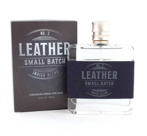 Tru Fragrance Leather Small Batch Indigo Blend Cologne (3.4 oz)