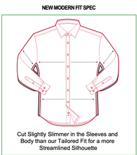 Load image into Gallery viewer, Forsyth Modern Fit Long Sleeve Sport Shirt - Heathered Twill Check - 8641L

