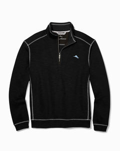 Tommy Bahama Tobago Bay Half Zip Sweatshirt - Black
