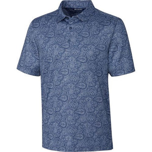 Cutter & Buck Forge Paisley Heather Polo - 01054 Indigo Heather