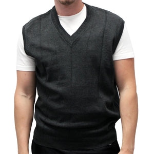 Lord Daniel Charcoal Sleeveless Pullover Vest - CROSBY-42
