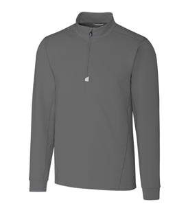 Big & Tall Cutter & Buck Traverse Stretch Quarter Zip Pullover - Elemental Grey