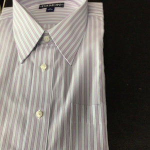 Damon Purple Stripe Dress Shirt Long Sleeve Regular Fit