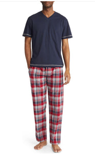 Majestic S/S Top & Flannel Pant Set