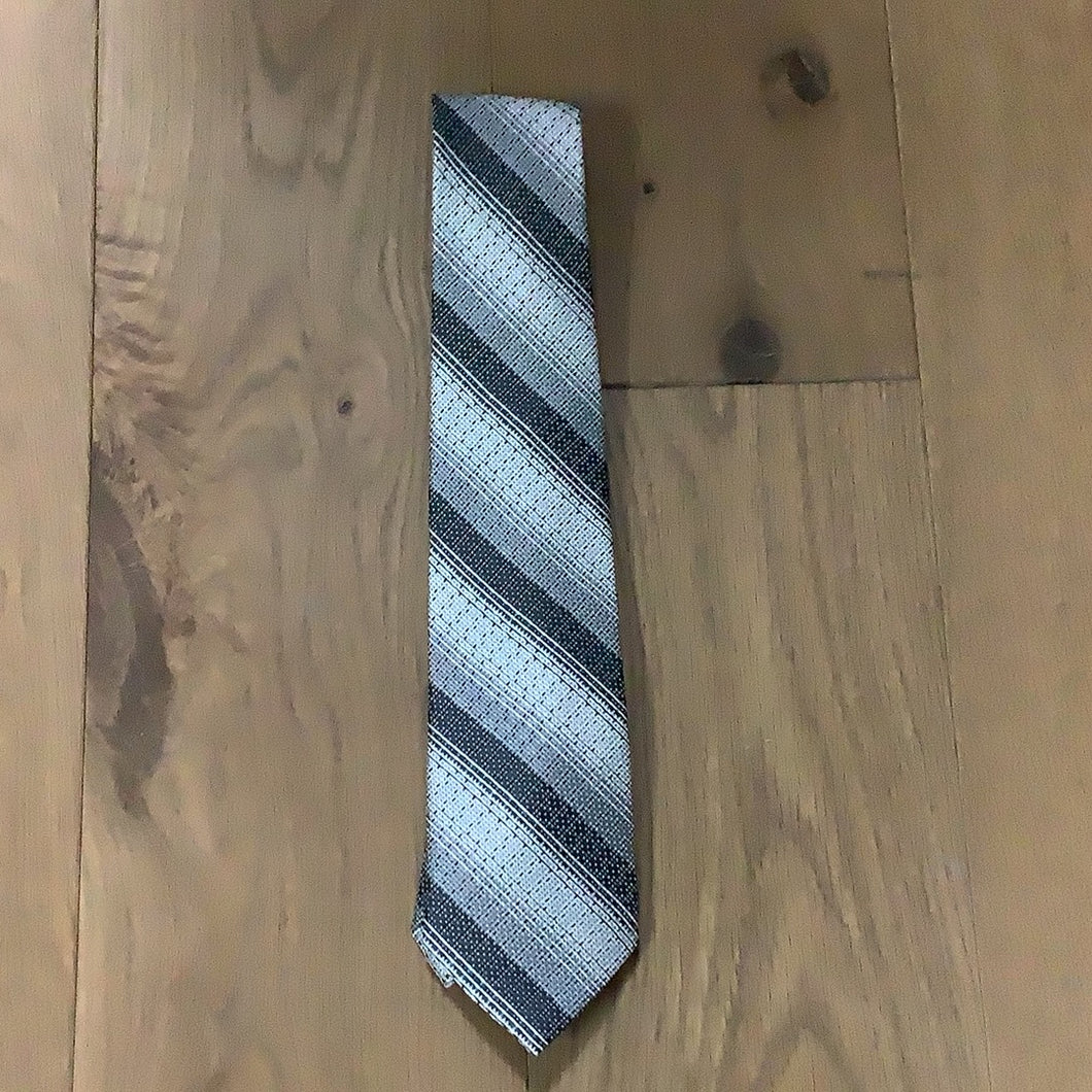 Zianetti Silk Tie Grey Stripe