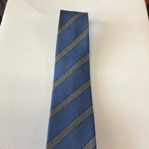 Bruno Marchesi Blue Tan Stripe Silk Tie