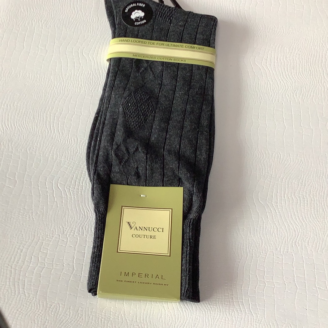 Vannucci Couture Charcoal Socks