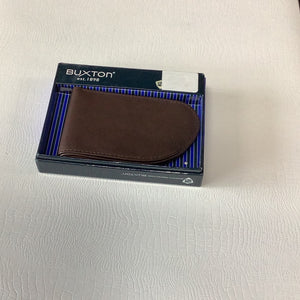Buxton Brown No Show Front Pocket Wallet