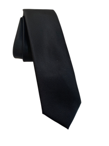 FX Fusion Black Skinny Tie
