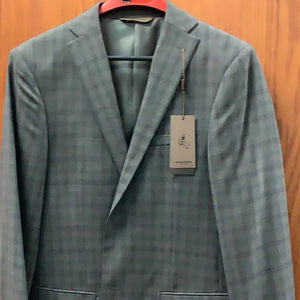 Prontomoda Grey Multi Color Sport Coat Reg Fit
