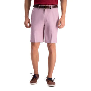 Haggar Cool 18 Pro Red Oxford Short