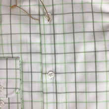 Load image into Gallery viewer, FX Fusion Long Sleeve Sport Shirt White Lime Check T702
