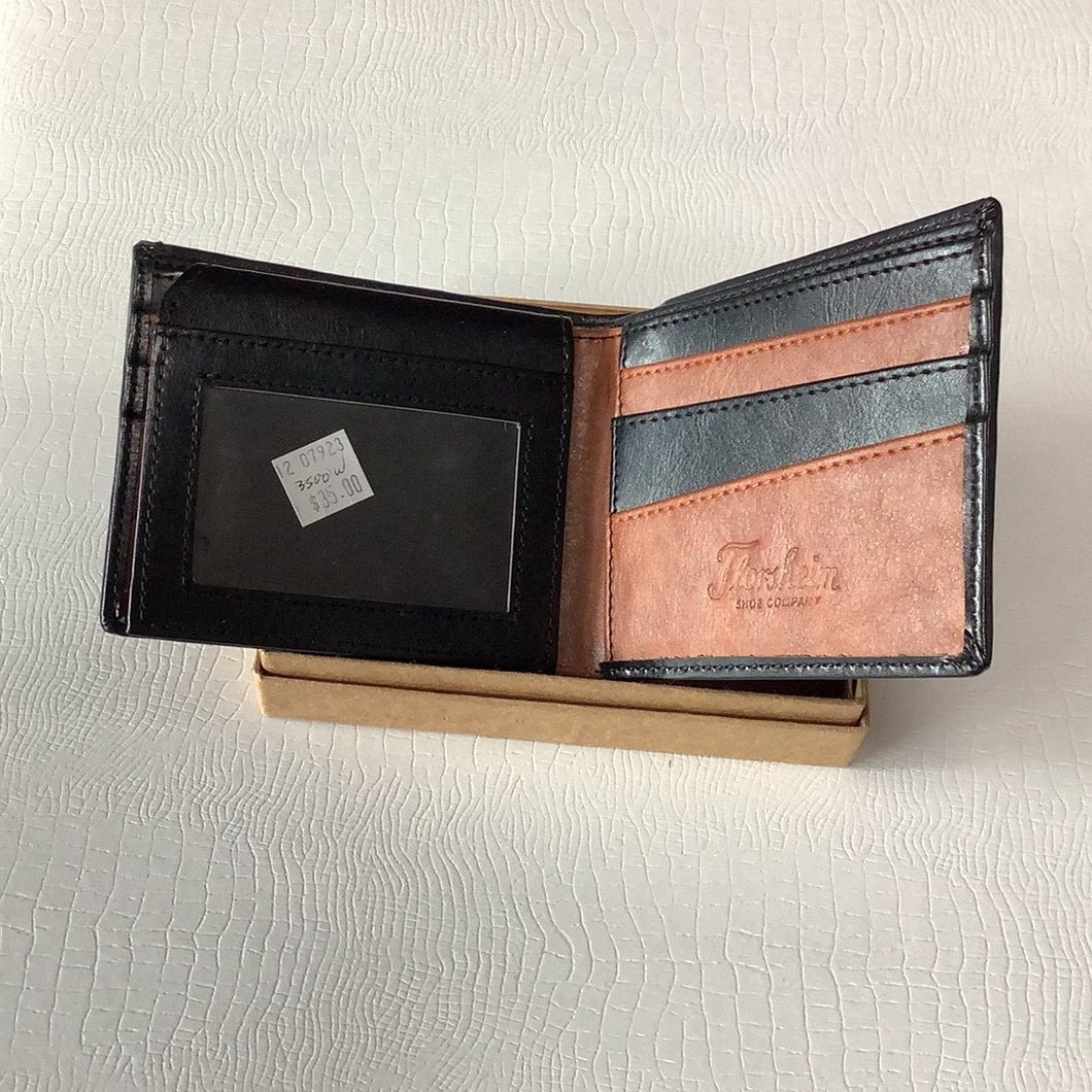 Florsheim Black Bifold Wallet Leather