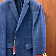 Load image into Gallery viewer, Mantoni Blue Windowpane Sport Coat
