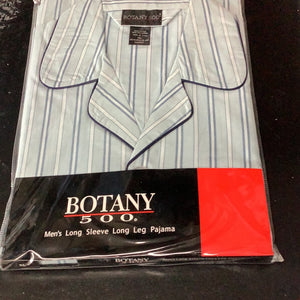 Botany 500 Long Sleeve Sleepwear - Light Blue Stripe