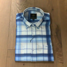 Load image into Gallery viewer, FX Fusion Short Sleeve Sport Shirt - Master Plaid White D1625
