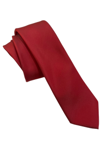 FX Fusion Apple Red Skinny Tie