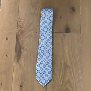 Big&Tall Blue Circle Silk Tie