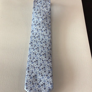 Bruno Marchesi Blue Pattern Silk Tie