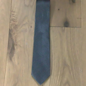 Big&Tall Black And Grey Silk Tie