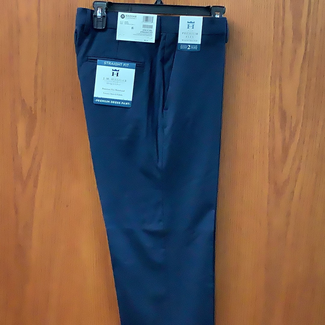 Haggar Premium Dress Pant Navy Straight Fit – Johnson's Hub Kewanee