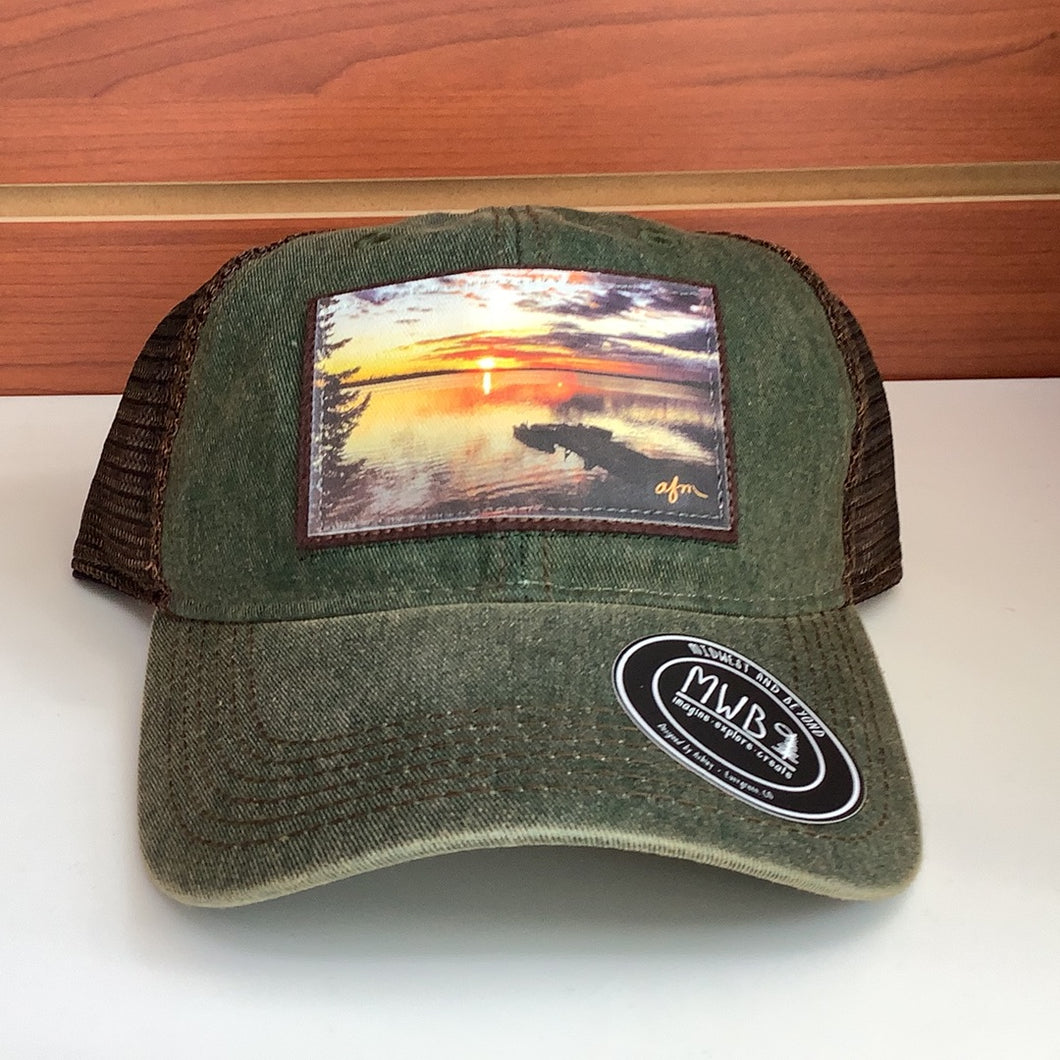 Lake Sunset Hat Hunter Green