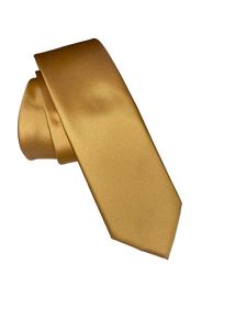 FX Fusion Light Gold Skinny Tie