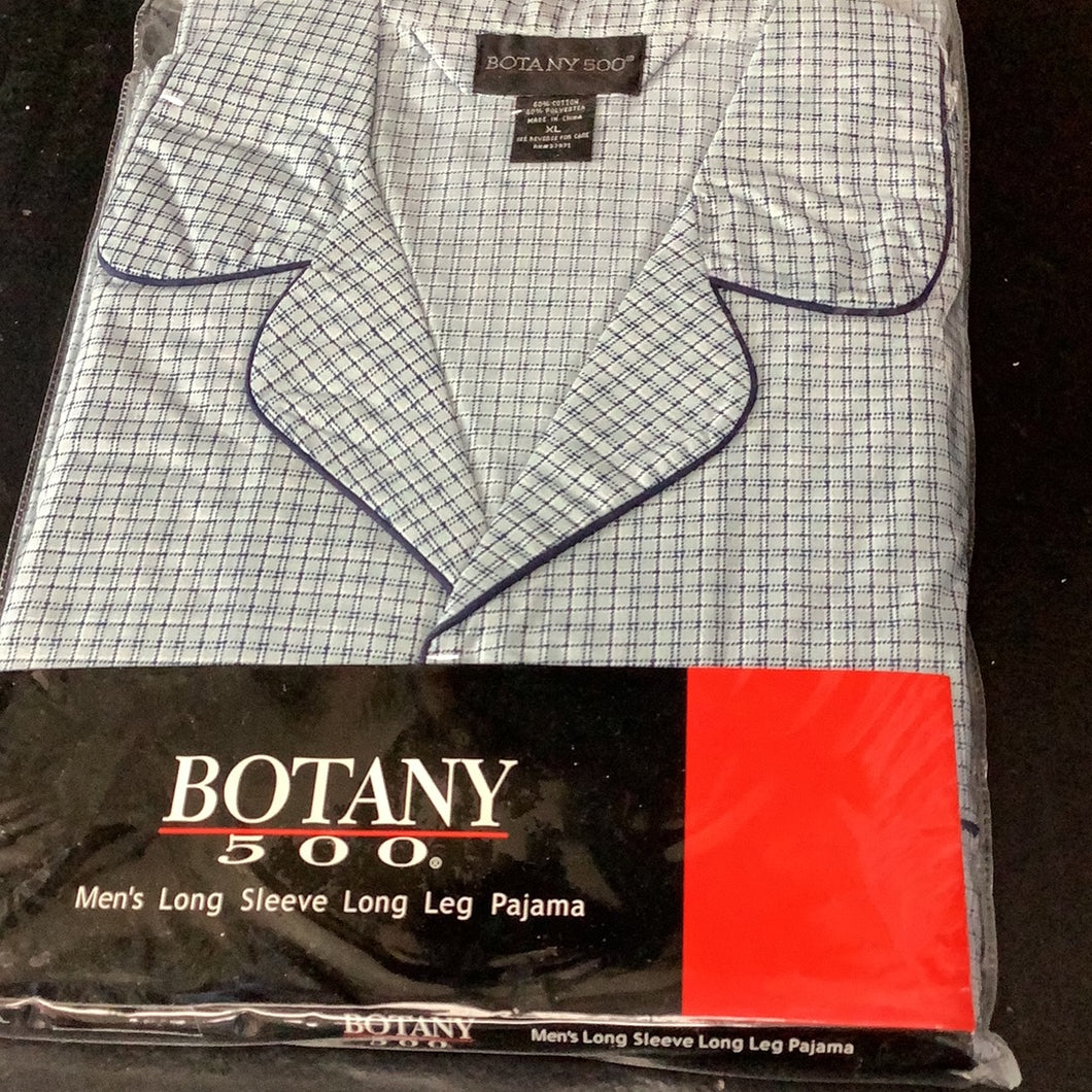Botany 500 Long Sleeve Sleepwear - Windowpane