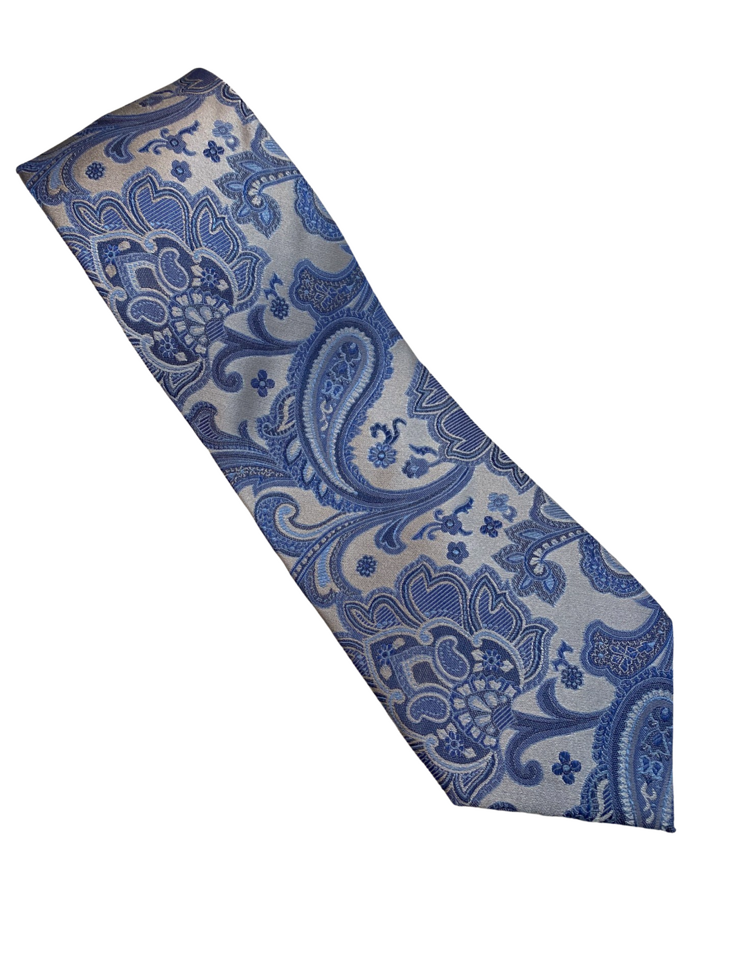 Zianetti Silk Tie Blue Paisley