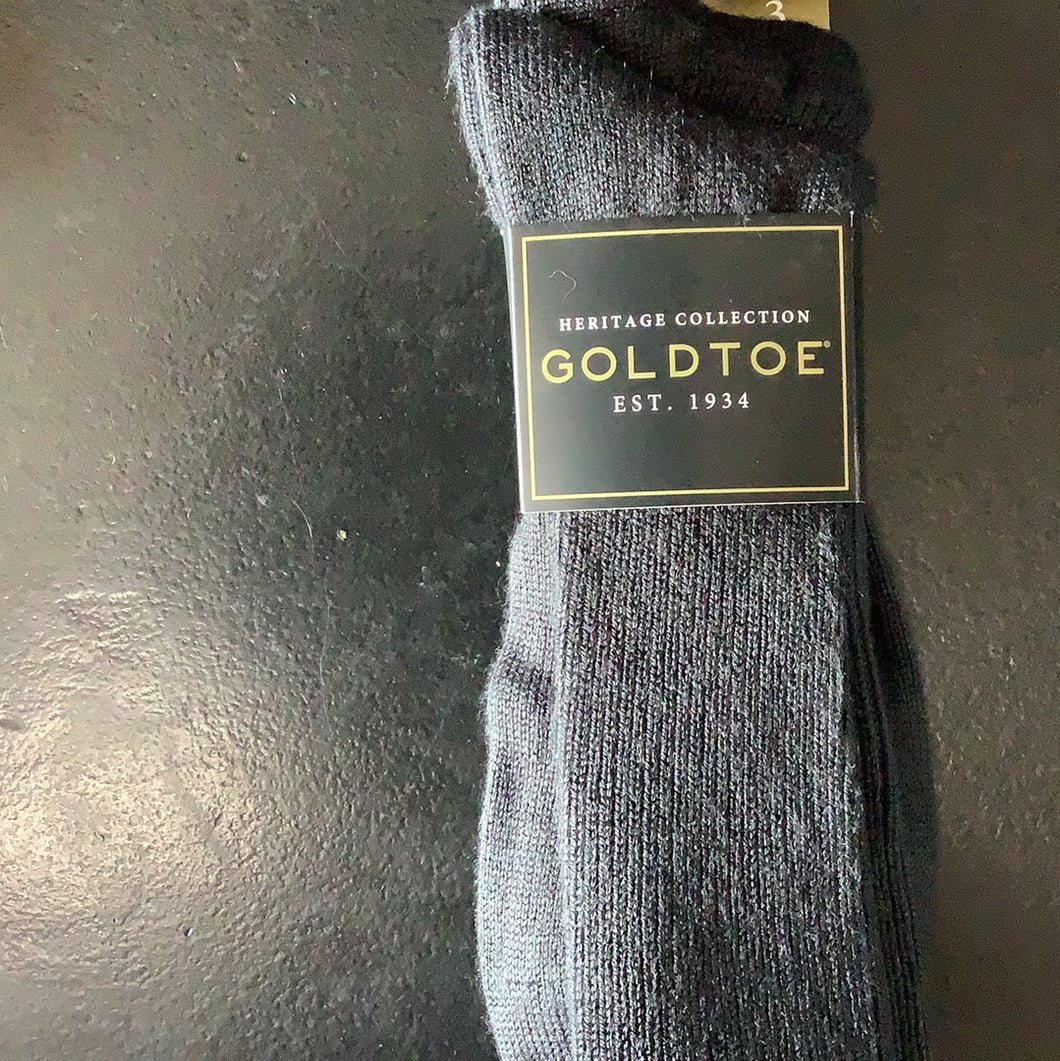 Gold Toe Fluffies Navy Extended Size 3 Pack