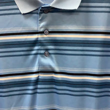 Load image into Gallery viewer, Palmland Collection Blue Stripe Polo
