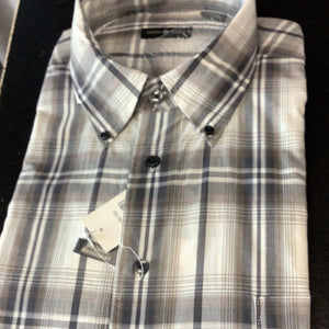 Cotton Traders Grey Long Sleeve Sport Shirt
