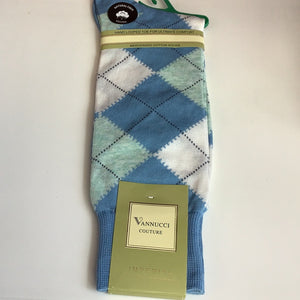 Vannucci Fashion Socks Light Blue Sage