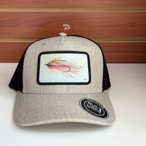 Fishing Lure Hat - Natural & Black