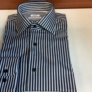 Modena Black Stripe Dress Shirt   6900B