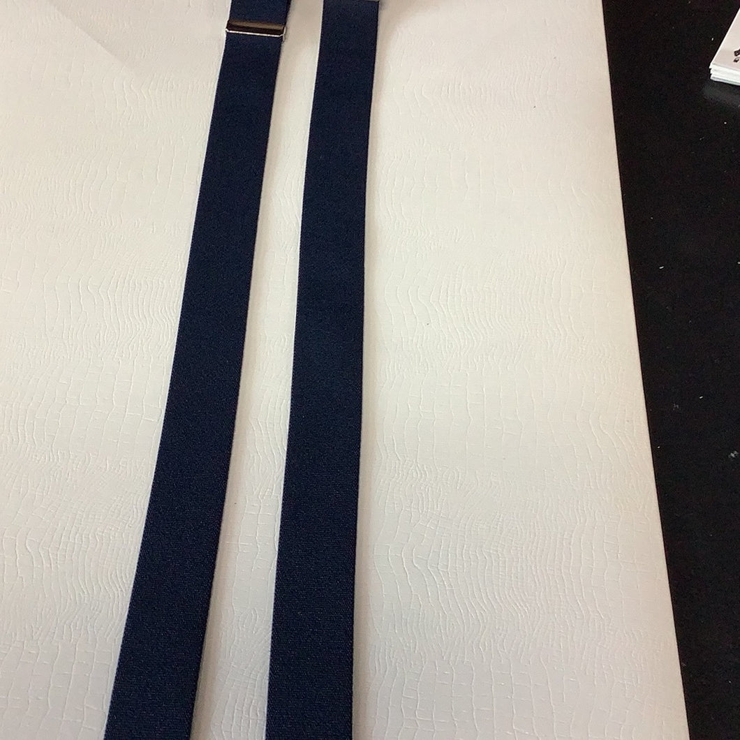 Navy Blue Clip Suspenders