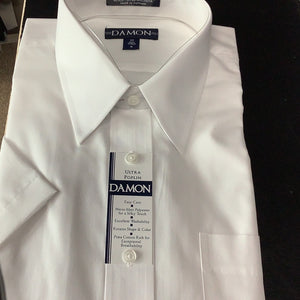 Damon Short Sleeve Dress Shirt White