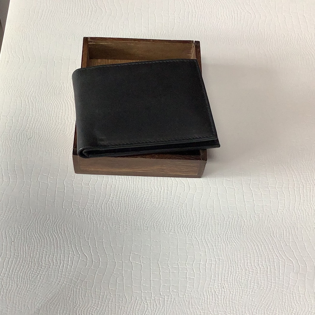 Leather  Bifold Black Wallet