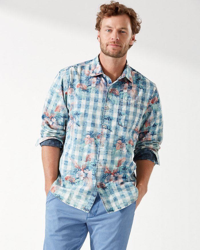 Tommy bahama plaid on sale shirt