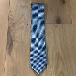 Blue Neat Pattern Silk Tie