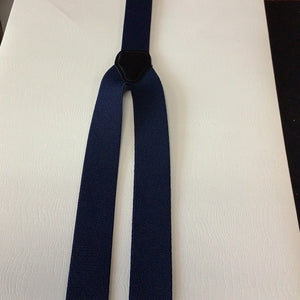 Navy Blue Button Suspenders